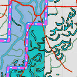 Montana HuntData LLC Montana Elk Hunting District 290 Land Ownerhip Map digital map