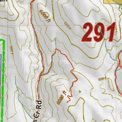 Montana HuntData LLC Montana Elk Hunting District 291 Land Ownerhip Map digital map