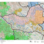 Montana HuntData LLC Montana Elk Hunting District 292 Land Ownerhip Map digital map