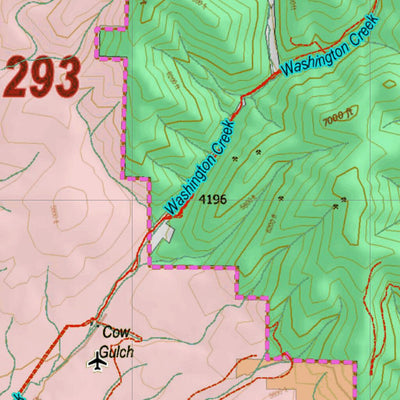 Montana HuntData LLC Montana Elk Hunting District 293 Land Ownerhip Map digital map