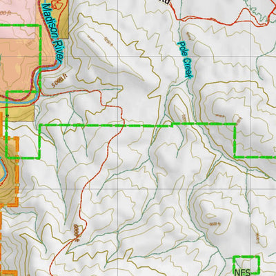 Montana HuntData LLC Montana Elk Hunting District 311 Land Ownerhip Map digital map