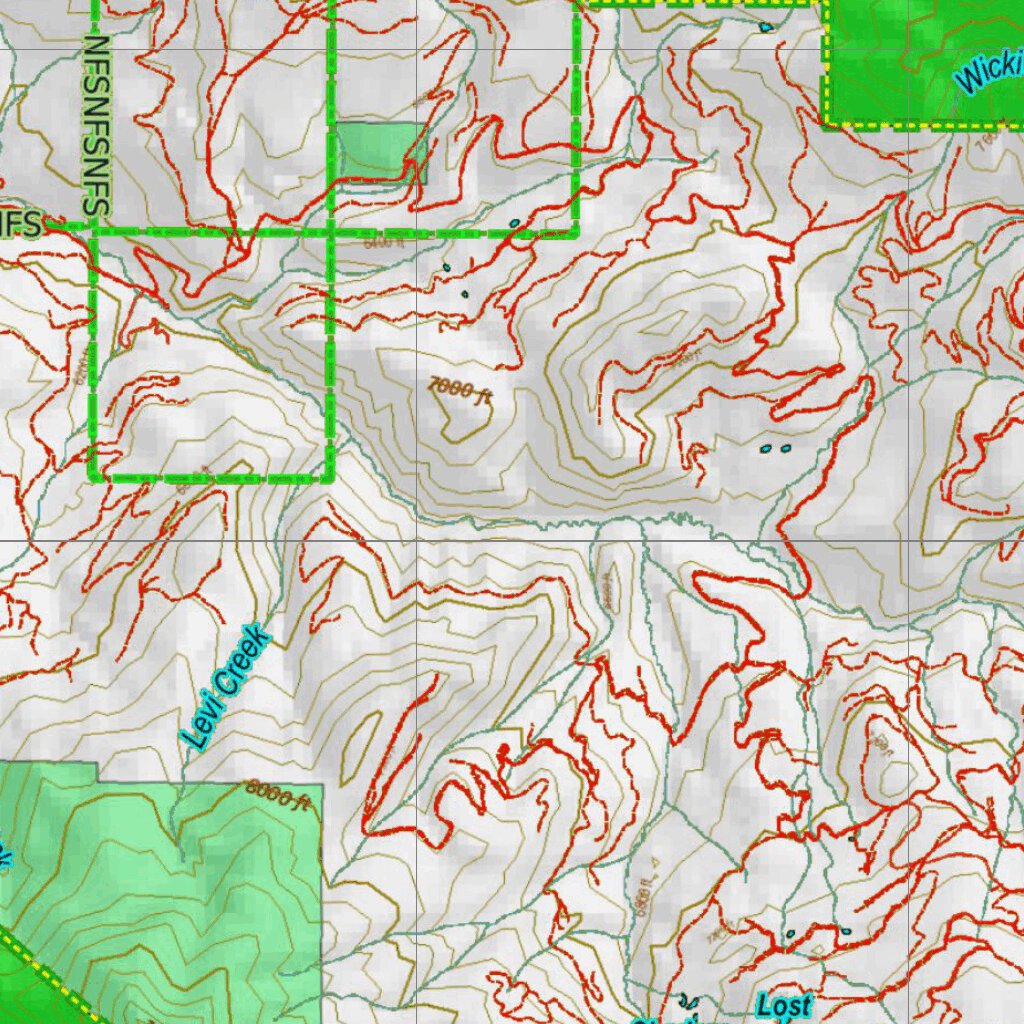 Montana Elk Hunting District 311 Land Ownerhip Map by Montana HuntData ...