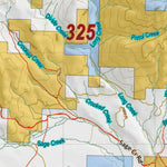 Montana HuntData LLC Montana Elk Hunting District 325 Land Ownerhip Map digital map