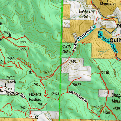 Montana HuntData LLC Montana Elk Hunting District 331 Land Ownerhip Map digital map