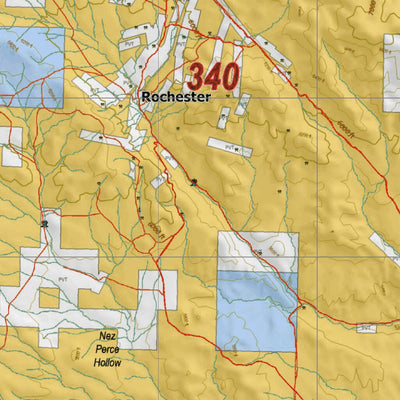 Montana HuntData LLC Montana Elk Hunting District 340 Land Ownerhip Map digital map