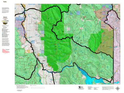 Montana HuntData LLC Montana Elk Hunting District 362 Land Ownerhip Map digital map