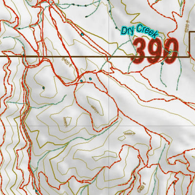 Montana HuntData LLC Montana Elk Hunting District 390 Land Ownerhip Map digital map