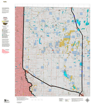 Montana HuntData LLC Montana Elk Hunting District 403 Land Ownerhip Map digital map