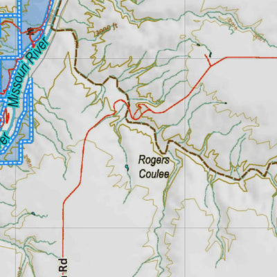 Montana HuntData LLC Montana Elk Hunting District 405 Land Ownerhip Map digital map