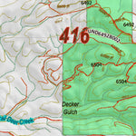 Montana HuntData LLC Montana Elk Hunting District 416 Land Ownerhip Map digital map