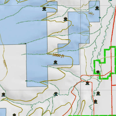 Montana HuntData LLC Montana Elk Hunting District 418 Land Ownerhip Map digital map
