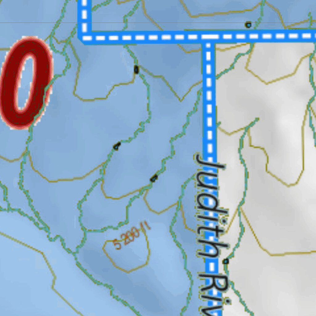 Montana Elk Hunting District 420 Land Ownerhip Map by Montana HuntData ...