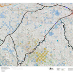 Montana HuntData LLC Montana Elk Hunting District 421 Land Ownerhip Map digital map