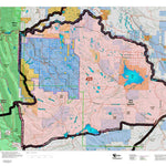 Montana HuntData LLC Montana Elk Hunting District 425 Land Ownerhip Map digital map