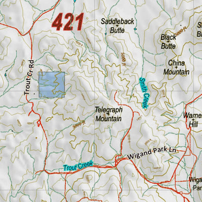 Montana HuntData LLC Montana Elk Hunting District 444 Land Ownerhip Map digital map