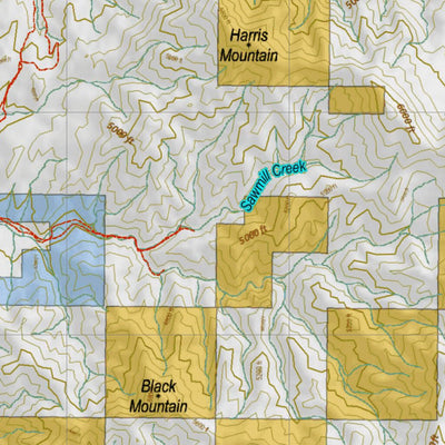 Montana HuntData LLC Montana Elk Hunting District 445 Land Ownerhip Map digital map
