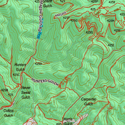 Montana HuntData LLC Montana Elk Hunting District 446 Land Ownerhip Map digital map