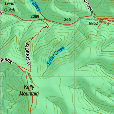 Montana HuntData LLC Montana Elk Hunting District 448 Land Ownerhip Map digital map