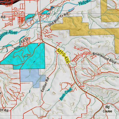 Montana HuntData LLC Montana Elk Hunting District 502 Land Ownerhip Map digital map