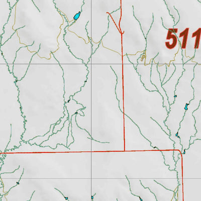 Montana HuntData LLC Montana Elk Hunting District 511 Land Ownerhip Map digital map