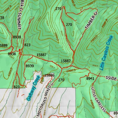 Montana HuntData LLC Montana Elk Hunting District 511 Land Ownerhip Map digital map