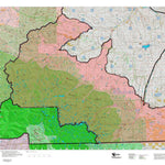 Montana HuntData LLC Montana Elk Hunting District 520 Land Ownerhip Map digital map