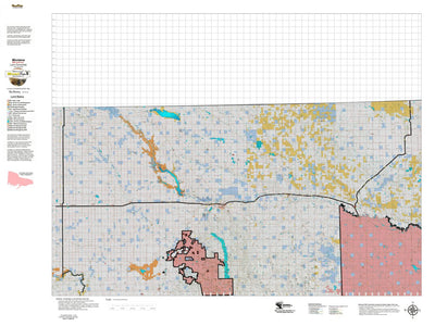 Montana HuntData LLC Montana Elk Hunting District 600 Land Ownerhip Map digital map
