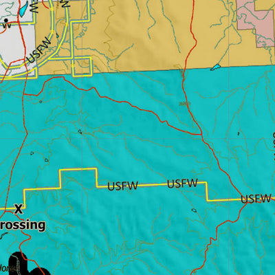 Montana HuntData LLC Montana Elk Hunting District 622 Land Ownerhip Map digital map