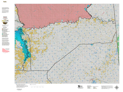 Montana HuntData LLC Montana Elk Hunting District 650 Land Ownerhip Map digital map