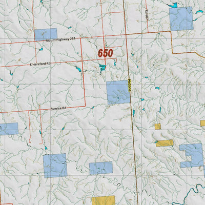 Montana HuntData LLC Montana Elk Hunting District 650 Land Ownerhip Map digital map
