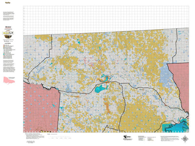 Montana HuntData LLC Montana Elk Hunting District 670 Land Ownerhip Map digital map
