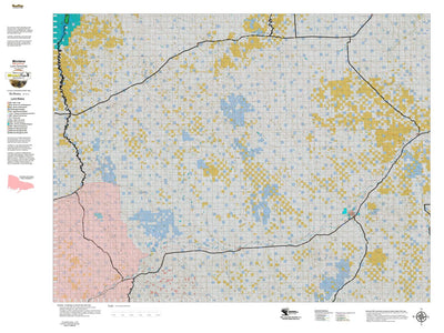 Montana HuntData LLC Montana Elk Hunting District 701 Land Ownerhip Map digital map