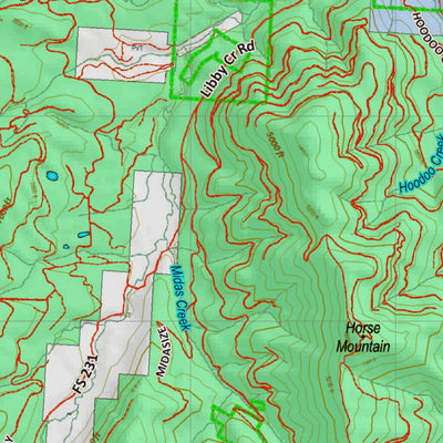 Montana HuntData LLC Montana Moose Hunting District 105 Land Ownerhip Map digital map