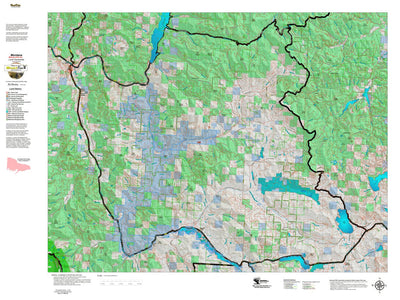 Montana HuntData LLC Montana Moose Hunting District 106 Land Ownerhip Map digital map