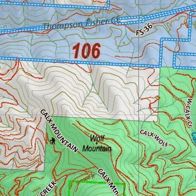 Montana HuntData LLC Montana Moose Hunting District 106 Land Ownerhip Map digital map