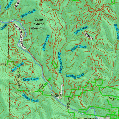 Montana HuntData LLC Montana Moose Hunting District 121 Land Ownerhip Map digital map