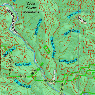 Montana HuntData LLC Montana Moose Hunting District 125 Land Ownerhip Map digital map