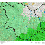 Montana HuntData LLC Montana Moose Hunting District 211 Land Ownerhip Map digital map
