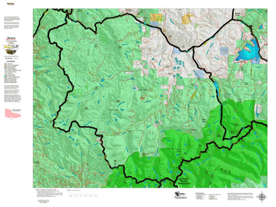 Montana HuntData LLC Montana Moose Hunting District 211 Land Ownerhip Map digital map