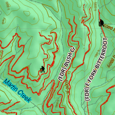 Montana HuntData LLC Montana Moose Hunting District 211 Land Ownerhip Map digital map