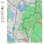 Montana HuntData LLC Montana Moose Hunting District 215 Land Ownerhip Map digital map