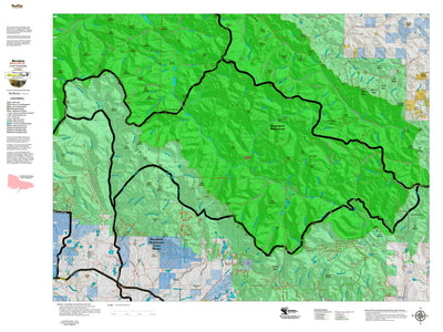 Montana HuntData LLC Montana Moose Hunting District 280 Land Ownerhip Map digital map