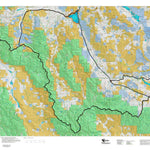 Montana HuntData LLC Montana Moose Hunting District 300 Land Ownerhip Map digital map