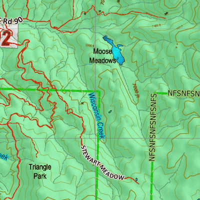 Montana HuntData LLC Montana Moose Hunting District 302 Land Ownerhip Map digital map
