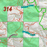 Montana HuntData LLC Montana Moose Hunting District 314 Land Ownerhip Map digital map
