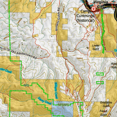 Montana HuntData LLC Montana Moose Hunting District 331 Land Ownerhip Map digital map