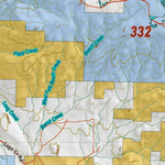 Montana HuntData LLC Montana Moose Hunting District 332 Land Ownerhip Map digital map