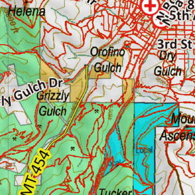 Montana HuntData LLC Montana Moose Hunting District 335 Land Ownerhip Map digital map
