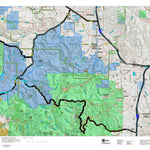 Montana HuntData LLC Montana Moose Hunting District 341 Land Ownerhip Map digital map