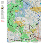 Montana HuntData LLC Montana Moose Hunting District 343 Land Ownerhip Map digital map